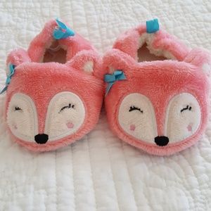 Baby girl fox slippers